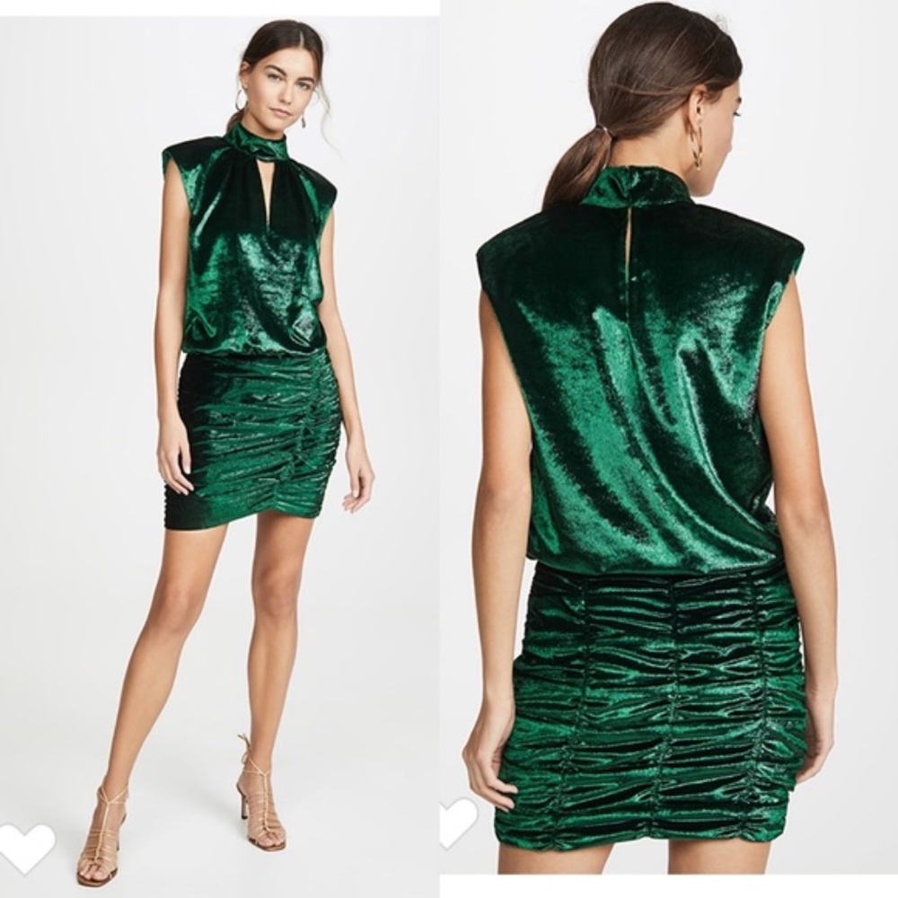 Ramy Brook Gracie velvet dress 00 new